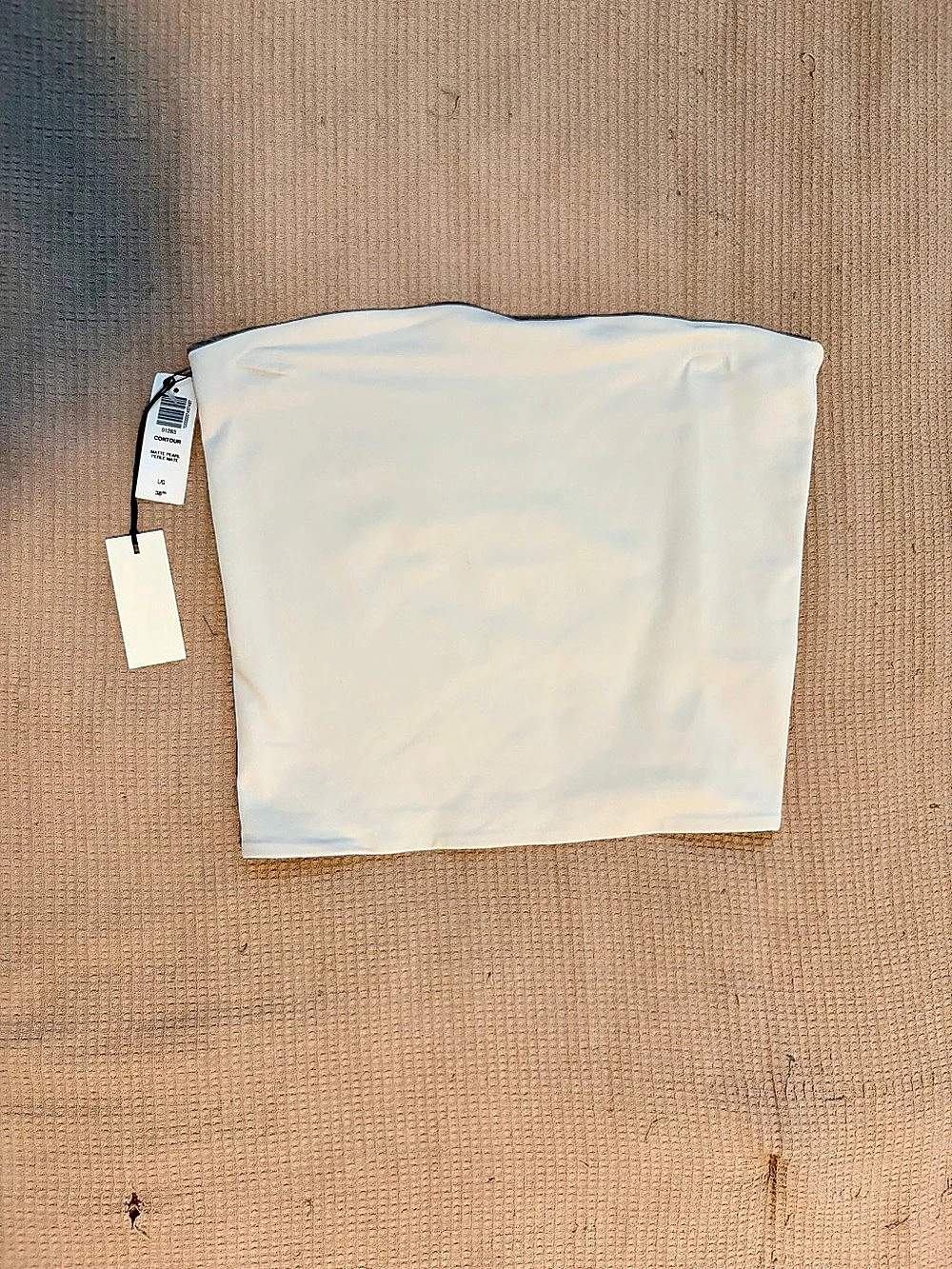 Babaton Contour by Aritzia Tube Top White Size Large